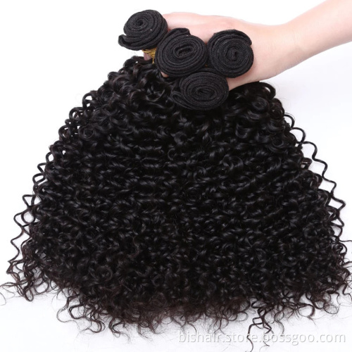 7A Great Brazilian Kinky Curly Hair Wave No Tangle No Shed For Black Color